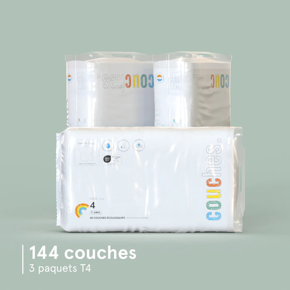 Couches écologiques T4 - colis de 144