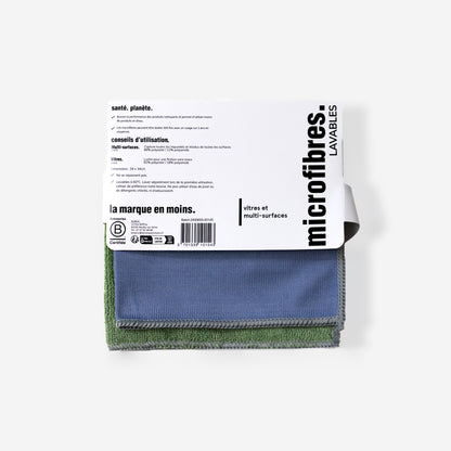 Chiffons microfibres pack de 2