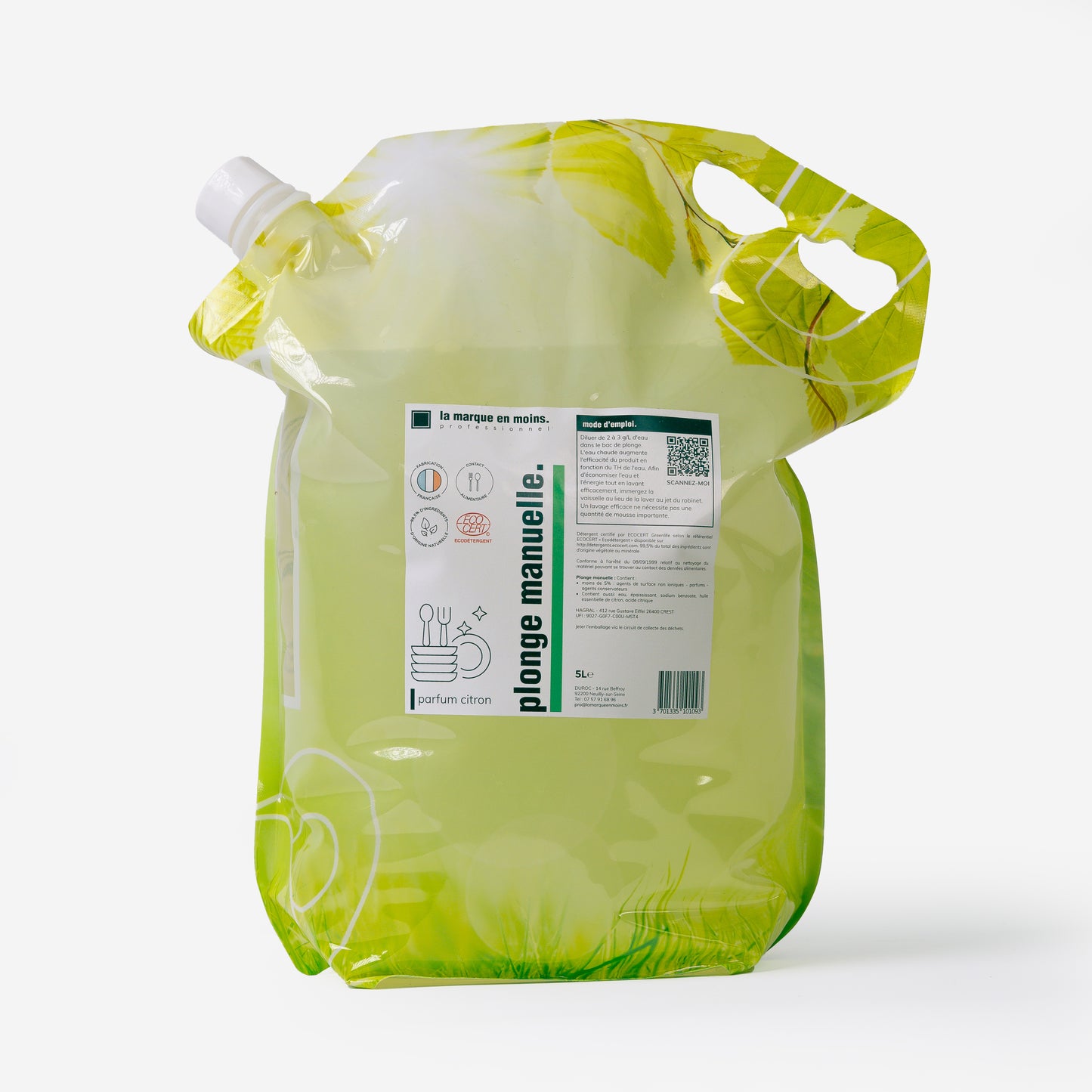 Plonge pour la vaisselle manuelle, concentré - bidon 5l