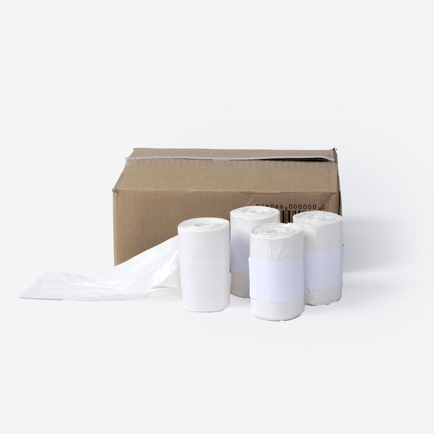 Sacs poubelle 10l HD blanc carton de 1000