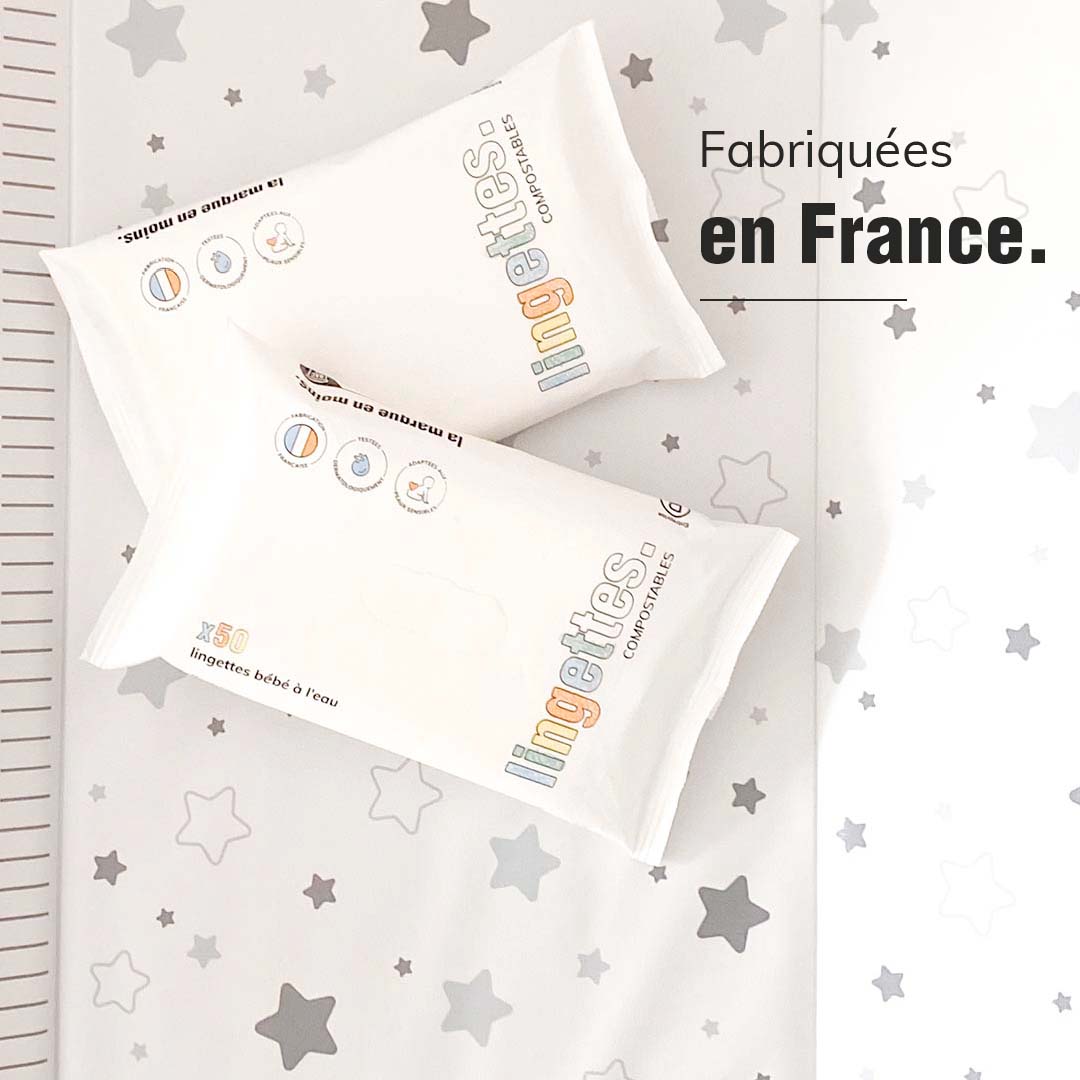 Sachet de 50 Lingettes nettoyantes bébé