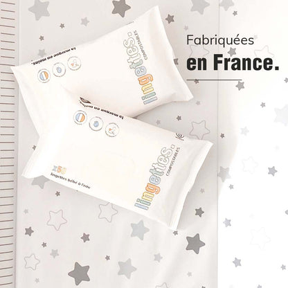 Sachet de 50 Lingettes nettoyantes bébé